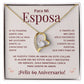 Regalo 69 Aniversario para Esposa - Collar Amor Eterno - To My Wife Necklace in Spanish