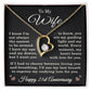 21st Anniversary Necklace for Wife from Husband 21 Years Anniversary Jewelry for Her Women Forever Love Pendant