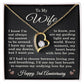 3rd Anniversary Necklace for Wife from Husband 3 Years Anniversary Jewelry for Her Women Forever Love Pendant