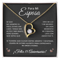 Load image into Gallery viewer, 15 Anos de Aniversario Para Mi Esposa - 15 Year Aniversario Gift for Her
