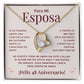 Regalo 48 Aniversario para Esposa - Collar Amor Eterno - To My Wife Necklace in Spanish