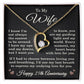 25th Anniversary Necklace for Wife from Husband 25 Years Anniversary Jewelry for Her Women Forever Love Pendant