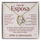 Regalo 37 Aniversario para Esposa - Collar Amor Eterno - To My Wife Necklace in Spanish