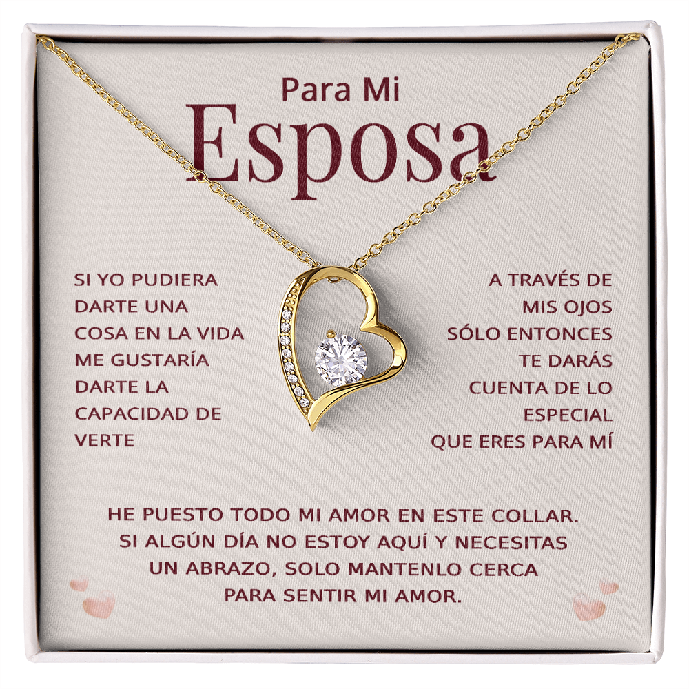 Para Mi Esposa Collar En Español - Regalo Para Esposa San Valentin - Presente Para Esposa