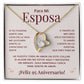 Regalo 95 Aniversario para Esposa - Collar Amor Eterno - To My Wife Necklace in Spanish