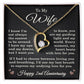 2nd Anniversary Necklace for Wife from Husband 2 Years Anniversary Jewelry for Her Women Forever Love Pendant