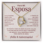 Regalo 8 Aniversario para Esposa - Collar Amor Eterno - To My Wife Necklace in Spanish