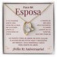 Regalo 87 Aniversario para Esposa - Collar Amor Eterno - To My Wife Necklace in Spanish