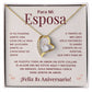 Regalo 81 Aniversario para Esposa - Collar Amor Eterno - To My Wife Necklace in Spanish