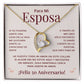 Regalo 50 Aniversario para Esposa - Collar Amor Eterno - Bodas de Oro - To My Wife Necklace in Spanish