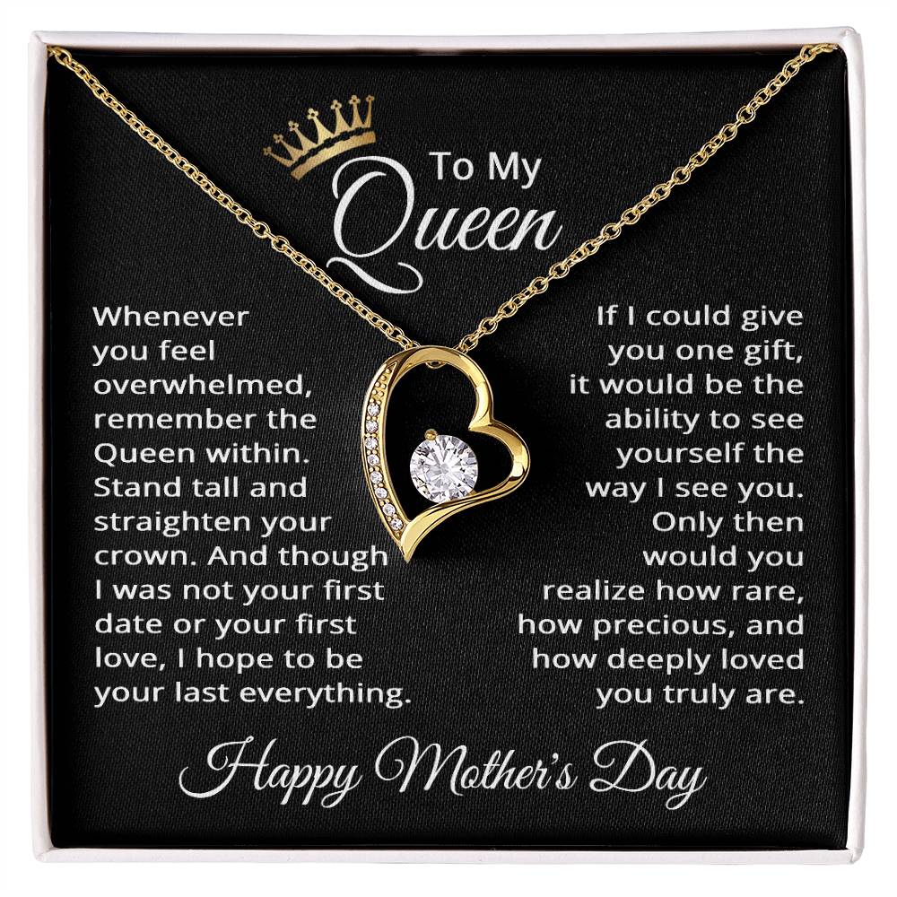 Mother’s Day Gift for Wife – To My Queen Necklace
