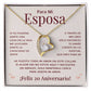 Regalo 20 Aniversario para Esposa - Collar Amor Eterno - To My Wife Necklace in Spanish