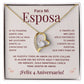 Regalo 4 Aniversario para Esposa - Collar Amor Eterno - To My Wife Necklace in Spanish