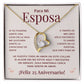 Regalo 25 Aniversario para Esposa - Collar Amor Eterno - Bodas de Plata - To My Wife Necklace in Spanish