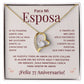 Regalo 77 Aniversario para Esposa - Collar Amor Eterno - To My Wife Necklace in Spanish