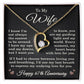 67th Anniversary Necklace for Wife from Husband 67 Years Anniversary Jewelry for Her Women Forever Love Pendant