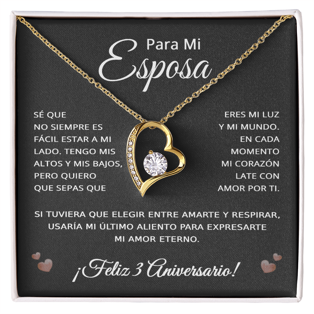 3 Anos de Aniversario Para Mi Esposa - 3 Year Aniversario Gift for Her