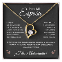 Load image into Gallery viewer, 3 Anos de Aniversario Para Mi Esposa - 3 Year Aniversario Gift for Her
