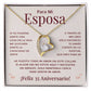 Regalo 35 Aniversario para Esposa - Collar Amor Eterno - Bodas de Coral - To My Wife Necklace in Spanish