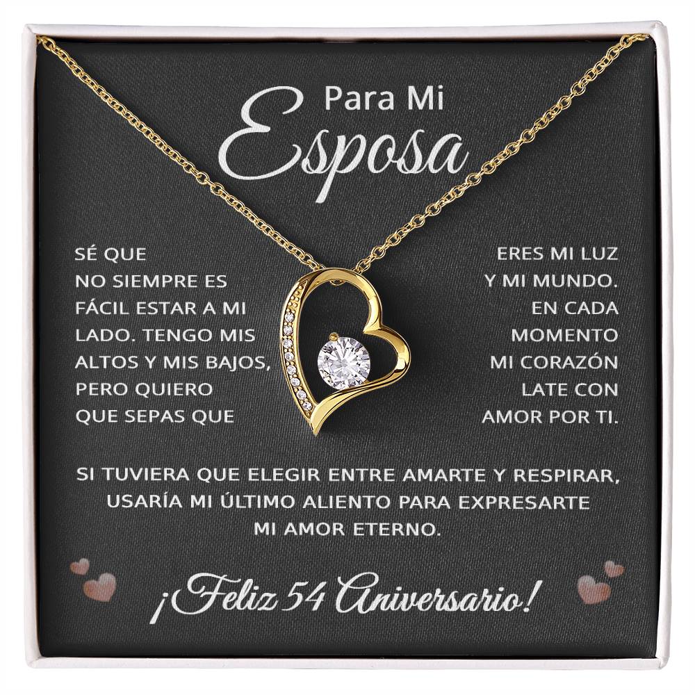 54 Anos de Aniversario Para Mi Esposa - 54 Year Aniversario Gift for Her