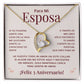 Regalo 3 Aniversario para Esposa - Collar Amor Eterno - To My Wife Necklace in Spanish