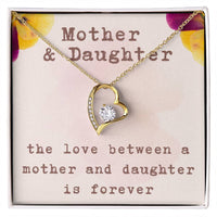 Load image into Gallery viewer, Mother and Daughter Forever Love Necklace, The Love Between a Mother and Daughter is Forever, Gift with Message Card ShineOn Fulfillment
