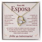Regalo 49 Aniversario para Esposa - Collar Amor Eterno - To My Wife Necklace in Spanish