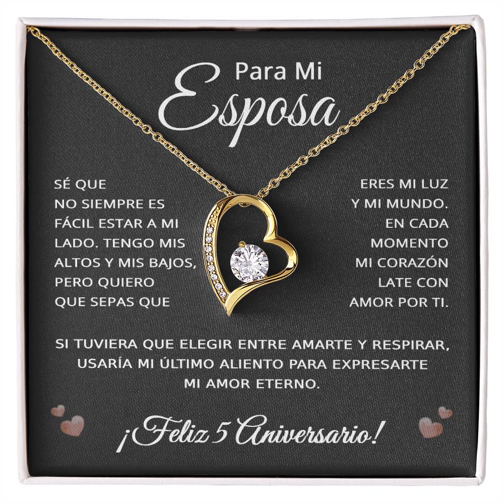 5 Anos de Aniversario Para Mi Esposa - 5 Year Aniversario Gift for Her