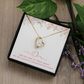 Cousins Gift Cousin Birthday Gift Cousin Christmas Gift Cousin Necklace Side by Side or Miles Apart We are Cousins Connected By Heart Love Pendant