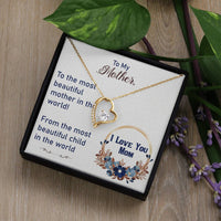 Load image into Gallery viewer, To My Mother Necklace Mothers Day Gift from Child Mom Forever Love Necklace Mom Christmas Gift ShineOn Fulfillment
