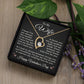 Wife Valentine's Day Necklace for Wife from Husband To My Wife Happy Valentines Day Jewelry for Her Women Forever Love Pendant