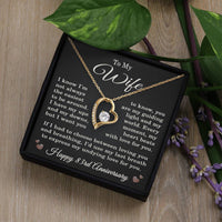 Load image into Gallery viewer, 83rd Anniversary Gift for Wife – Necklace with Heartfelt Message Card
