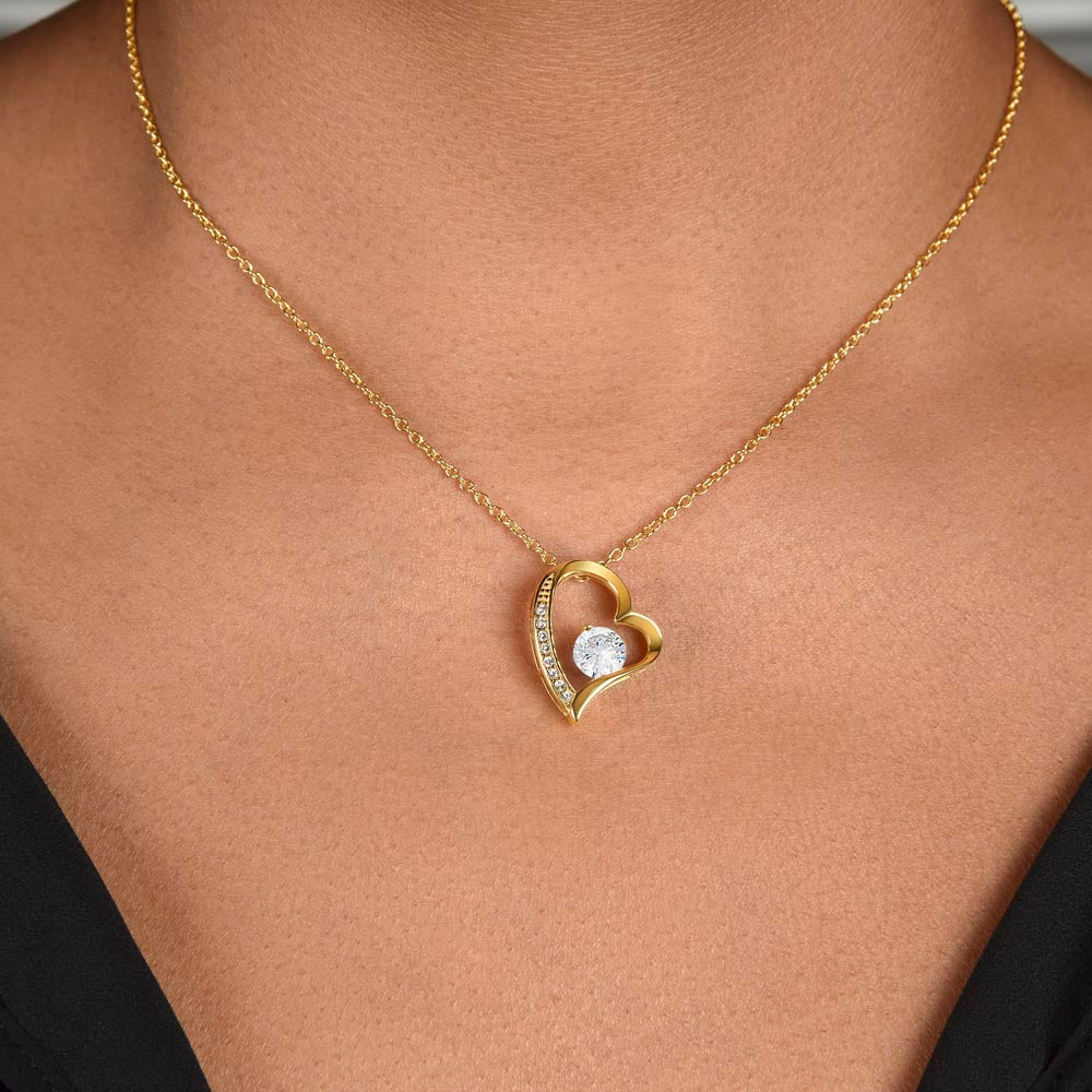Wife Christmas Necklace for Wife from Husband To My Wife Gift Merry Christmas Jewelry for Her Women Forever Love Pendant