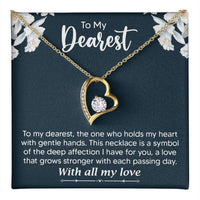 Load image into Gallery viewer, To My Dearest Necklace for Wife, Girlfriend Gift for Anniversary Gift for Christmas Gift for Partner

