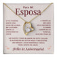 Regalo 67 Aniversario para Esposa - Collar Amor Eterno - To My Wife Necklace in Spanish