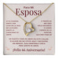 Regalo 66 Aniversario para Esposa - Collar Amor Eterno - To My Wife Necklace in Spanish