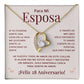 Regalo 28 Aniversario para Esposa - Collar Amor Eterno - To My Wife Necklace in Spanish