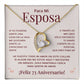Regalo 73 Aniversario para Esposa - Collar Amor Eterno - To My Wife Necklace in Spanish