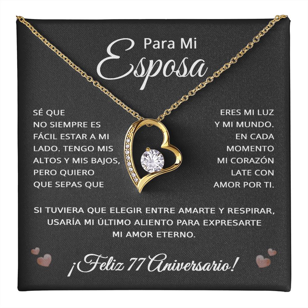 77 Anos de Aniversario Para Mi Esposa - 77 Year Aniversario Gift for Her