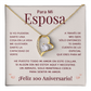Regalo 100 Aniversario para Esposa - Collar Amor Eterno - To My Wife Necklace in Spanish