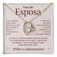 Regalo 13 Aniversario para Esposa - Collar Amor Eterno - To My Wife Necklace in Spanish