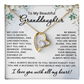 To My Granddaughter Necklace from Grandpa Grandma Grandparents Granddaughter Gift for Christmas Birthday Graduation Beautiful Strong Brave Fearless Graduate from Grandmother Grandfather
