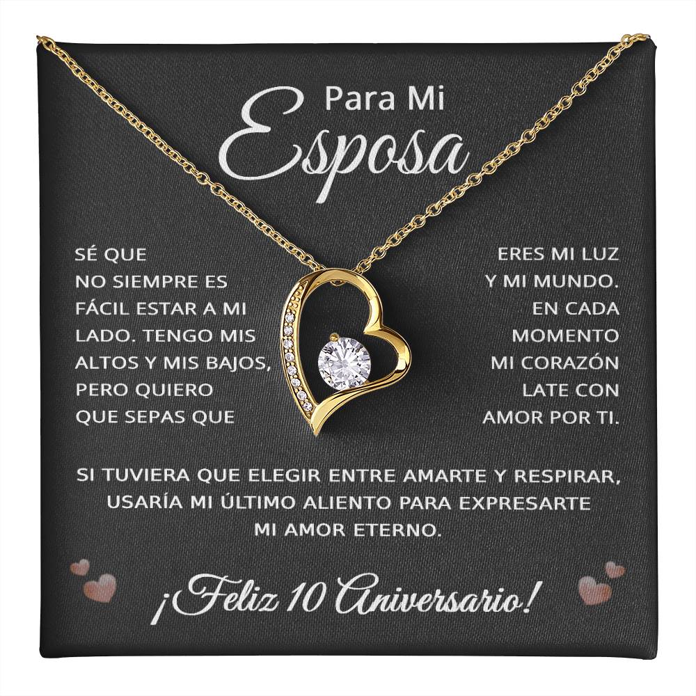 10 Anos de Aniversario Para Mi Esposa - 10 Year Aniversario Gift for Her