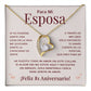 Regalo 81 Aniversario para Esposa - Collar Amor Eterno - To My Wife Necklace in Spanish