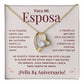 Regalo 84 Aniversario para Esposa - Collar Amor Eterno - To My Wife Necklace in Spanish