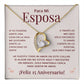 Regalo 15 Aniversario para Esposa - Collar Amor Eterno - To My Wife Necklace in Spanish