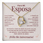 Regalo 86 Aniversario para Esposa - Collar Amor Eterno - To My Wife Necklace in Spanish