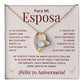 Regalo 70 Aniversario para Esposa - Collar Amor Eterno - Bodas de Platino - To My Wife Necklace in Spanish