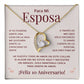 Regalo 10 Aniversario para Esposa - Collar Amor Eterno - To My Wife Necklace in Spanish