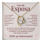 Regalo 49 Aniversario para Esposa - Collar Amor Eterno - To My Wife Necklace in Spanish